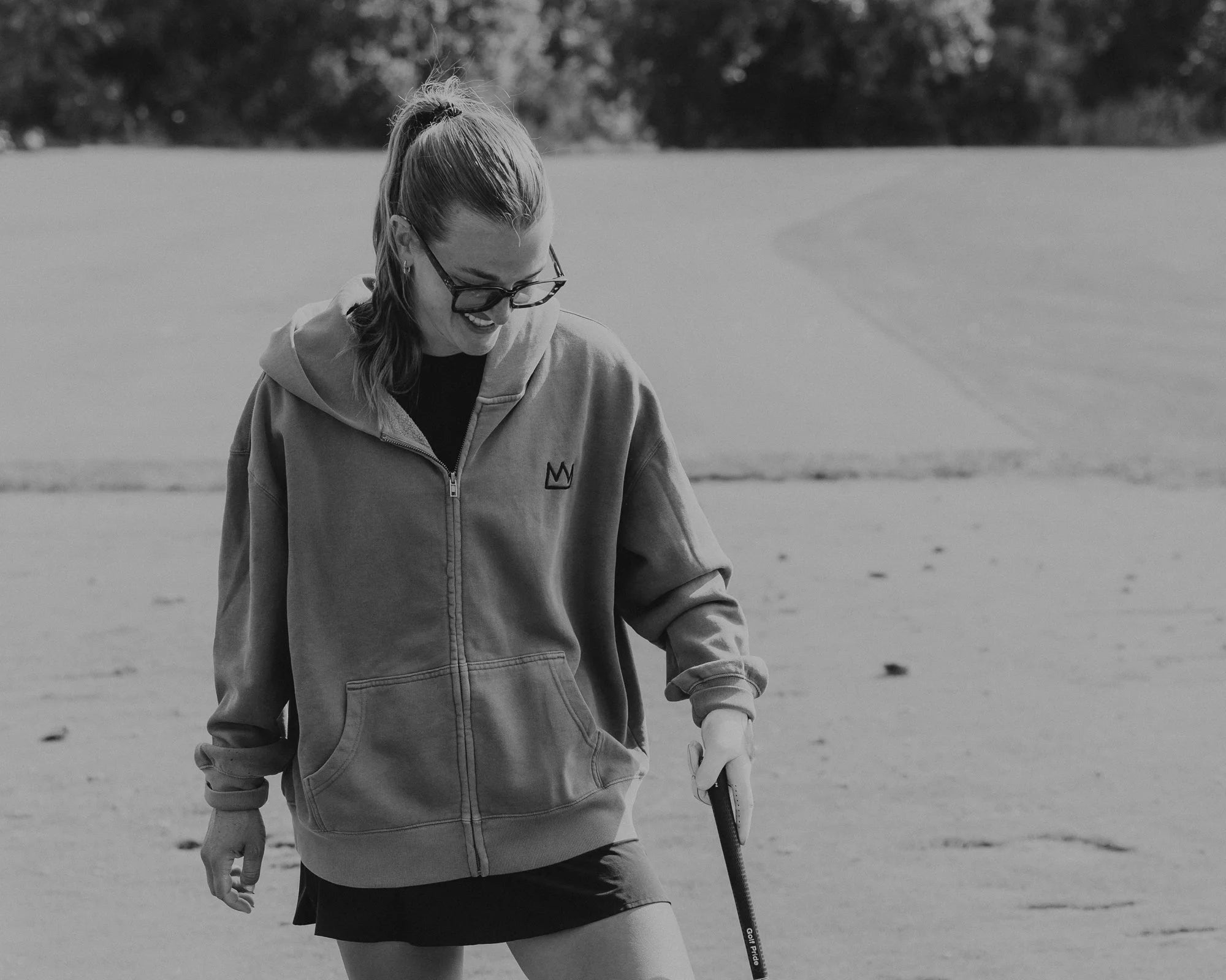 BOBBI CROWN Zip Hoodie