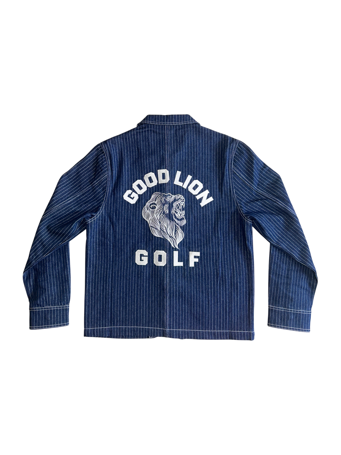 gotoHollywoodパッチワークライクレインコーDENIMDUNGAREE Denim Chore Jacket – Good Lion Golf