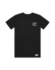 Black Good Lion Golf T-shirt with white Humble Pride chest print