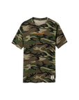 Camouflage t-shirt with 'Golf Shirt' text on a white background