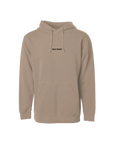 Beige hoodie with 'GOLF SHIRT' text on a white background