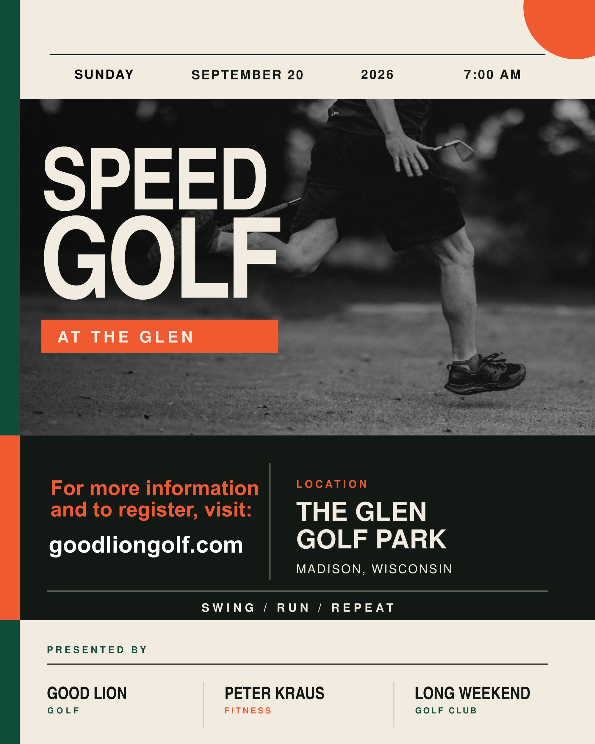 Speed Golf Madison : 09.20.26